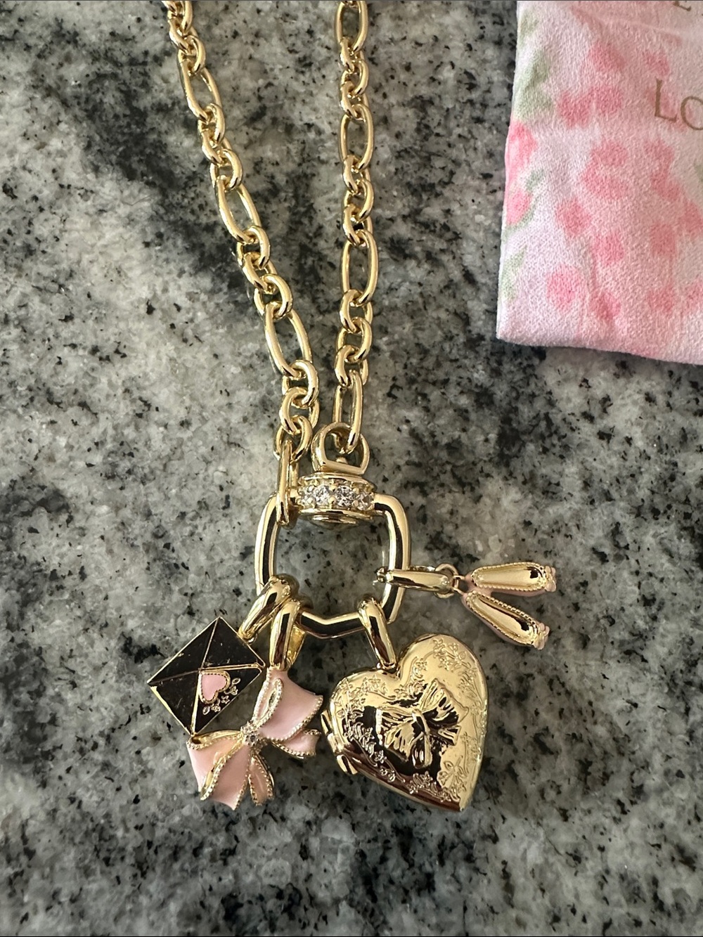 Kendra Scott x LoveShackFancy Gold Charm Necklace - Picture 2 of 4